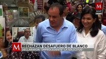 Desafuero improcedente contra Cuauhtémoc Blanco, un mensaje de impunidad: PAN