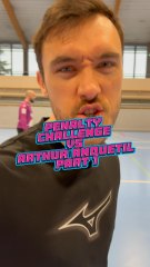 Penalty Challenge Vs @arthur.anquetil Part 1 ! #Handball #handballplayer #Penalty #Fun #handballtime