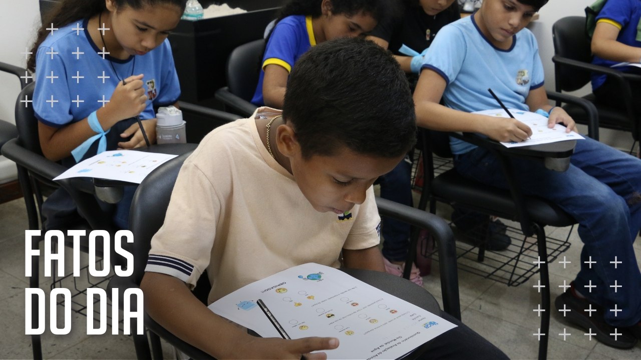Estudantes de escola pública aprendem sobre cuidados com a água e minerais