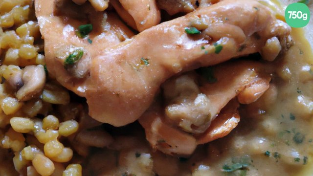 Risotto au poulet et lentilles