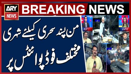 Citizens turned to various food points for their favorite Sehri