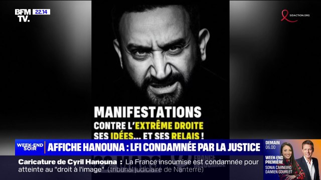 Affiche mettant en scène Cyril Hanouna: LFI condamné pour atteinte au droit à l'image , le parti fait appel