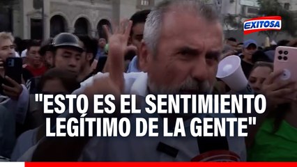 Nicolás Lúcar presente en la marcha contra la criminalidad: "Esto es el sentimiento legítimo de la gente"