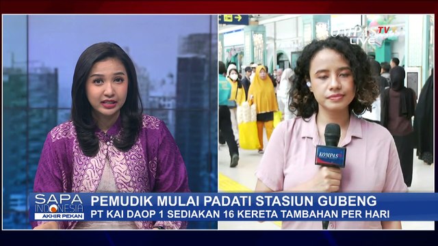 Stasiun Gubeng Surabaya Mulai Ramai, Puncak Arus Mudik Diprediksi 28 Maret