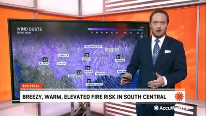 Fire risk remains high in Texas as severe storm threat returns to the Gulf Coast