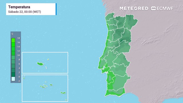 As baixas temperaturas que se fazem sentir resultarão numa anomalia térmica negativa praticamente em todo o país