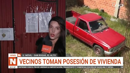 garaje tomado por vecinos