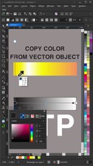 Copy vector object color in coreldraw
