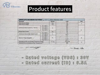FDN359AN-NL-VB is a SOT23 package N-Channel field effect MOS tube