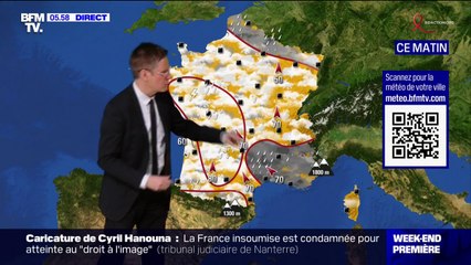 Les averses et les instabilités sont de retour sur une majorité de l'Hexagone ce 22 mars