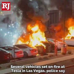 Tesla merkezindeki araçlara saldırı!