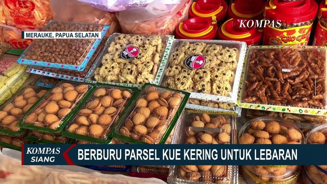 Penjual Kue Lebaran di Merauke Tawarkan Beragam Pilihan Kue Kering dengan Harga Terjangkau!