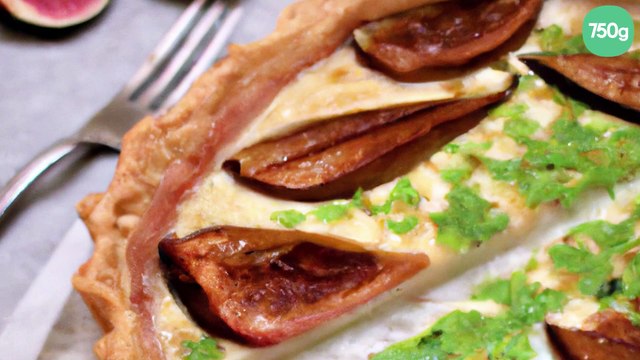 Tarte poireaux figues