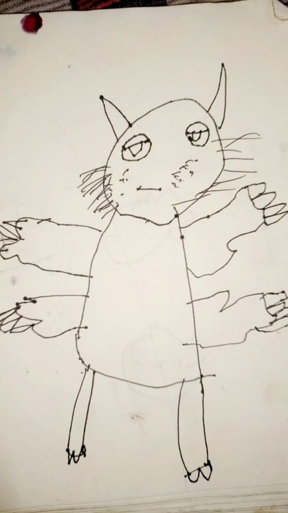 Cat drawing for kids