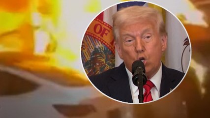 Tesla की गाड़ी जलाने वालों पर भड़के Donald Trump