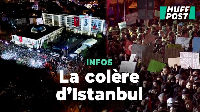 À Istanbul, des milliers de manifestants encerclent l'hôtel de ville après l'arrestation du maire