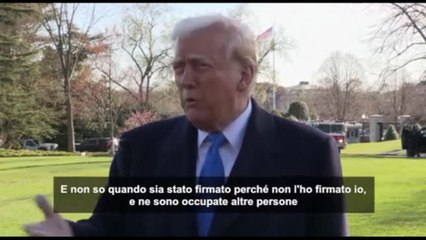 Trump: non ho firmato io l'espulsione di 250 persone in Salvador