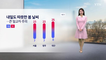 [날씨] 내일도 따뜻한 봄 날씨...큰 일교차 주의 / YTN