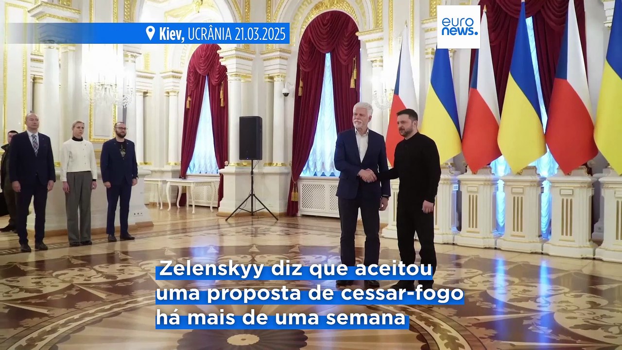 Zelenskyy acusa Putin de estar a empatar os esforços de paz antes das conversações na Arábia Saudita