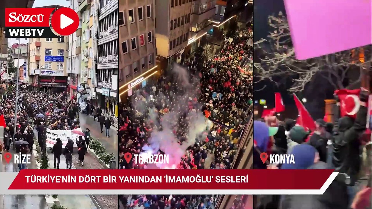 Türkiye'nin dört bir yanından 'İmamoğlu' sesleri
