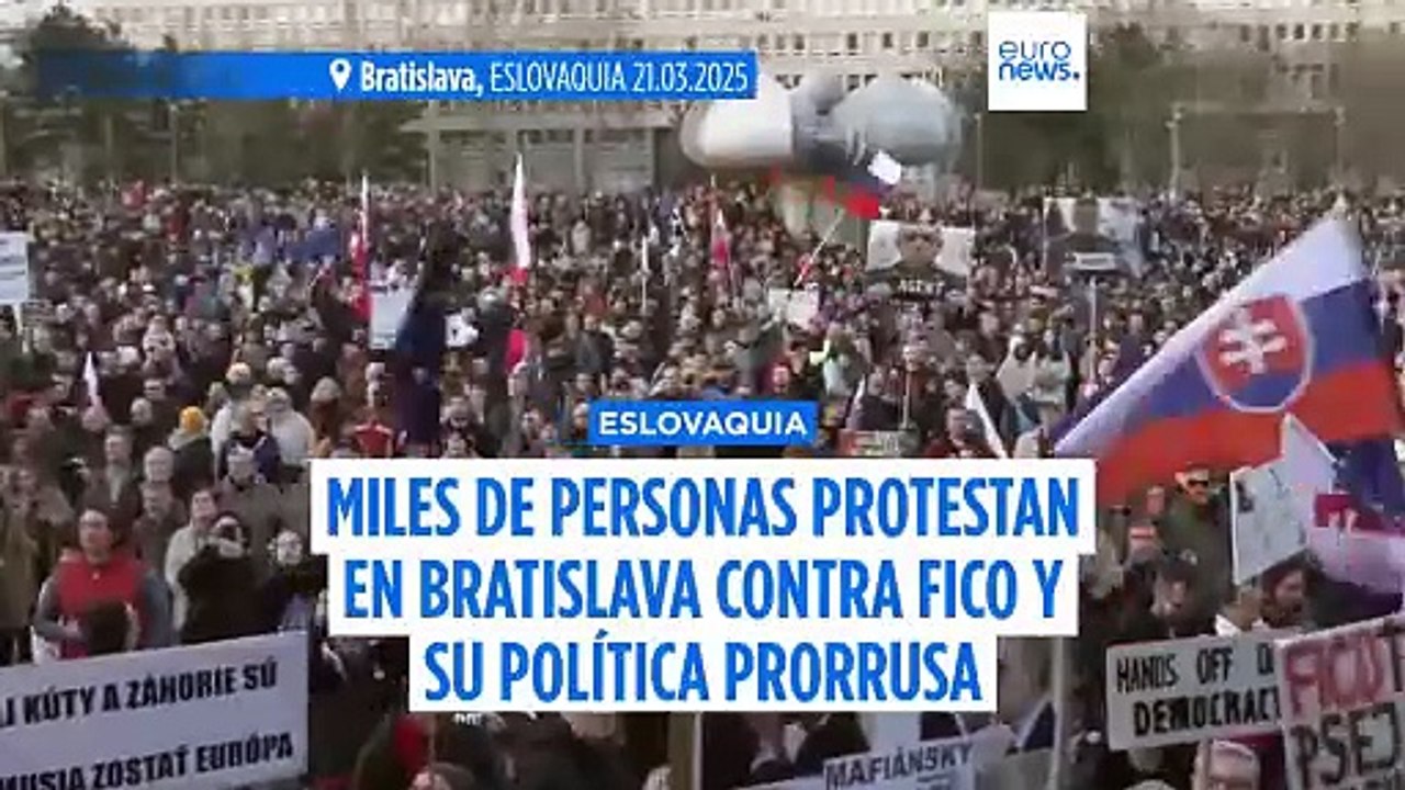 Miles de eslovacos protestan en Bratislava contra el primer ministro ...