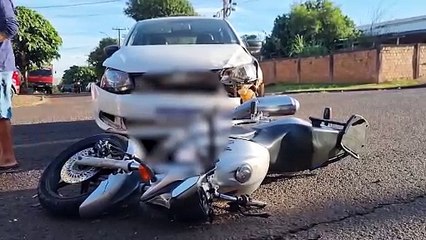 Motociclista fica ferido em acidente de trânsito no Morumbi