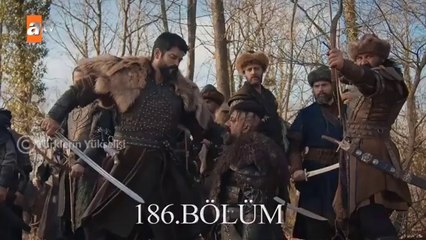 مسلسل قيامة عثمان الحلقه 186  كامل مترجمة للعربيه