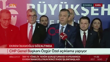 Özgür Özel 'merkez medyayı' eleştirdiği sırada NTV yayını kesti