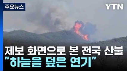 YTN 제보 화면으로 본 전국 산불..."하늘을 덮은 연기" / YTN