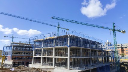 Así avanzan las obras del campus de la Universidad Europea en Málaga.