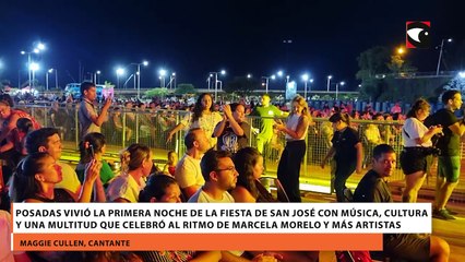 Posadas vivió la primera noche de la Fiesta de San José con música, cultura y una multitud que celebró al ritmo de Marcela Morelo y más artistas