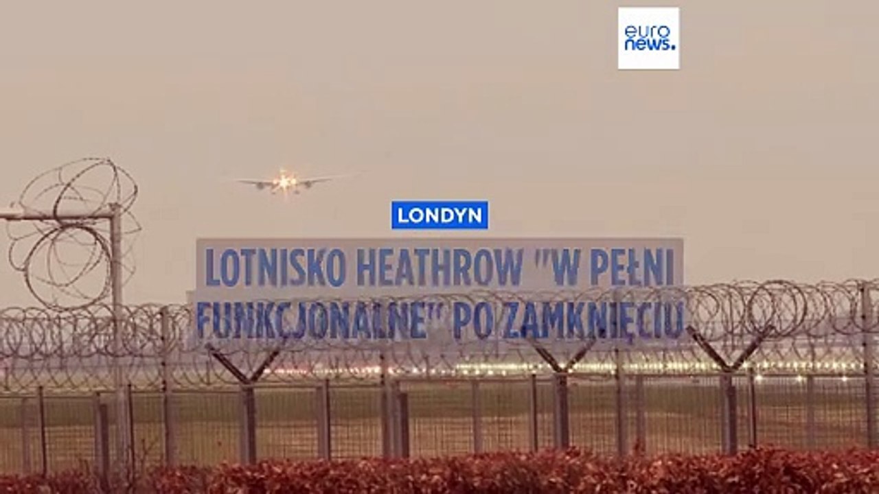 Lotnisko Heathrow w Londynie jest już "w pełni operacyjne" po pożarze stacji elektrycznej