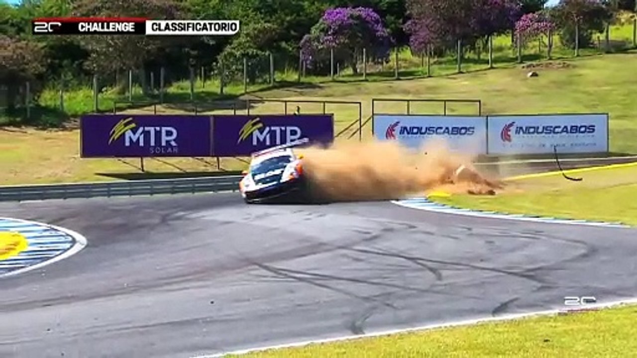 Porsche Sprint Challenge Brazil 2025 Velocita Qualifying Cardoso Massive Crash Flip