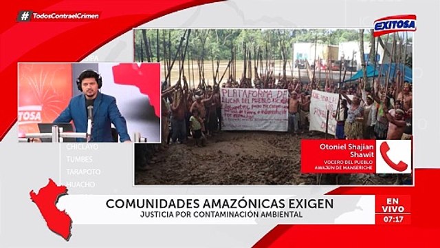 Loreto: Nuevo derrame de petróleo afecta hasta 3.800 familias nativas de Manseriche, denuncia líder awajún