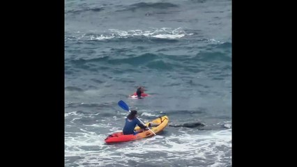 Rescate tras el naufragio de una piragua