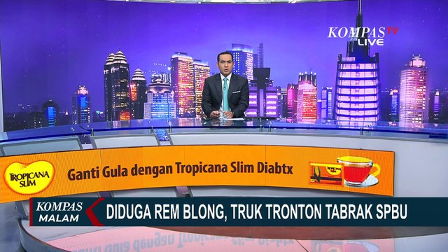 Detik-detik Truk Tronton Tabrak SPBU di Ngawi Diduga Akibat Rem Blong