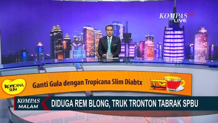Detik-detik Truk Tronton Tabrak SPBU di Ngawi Diduga Akibat Rem Blong