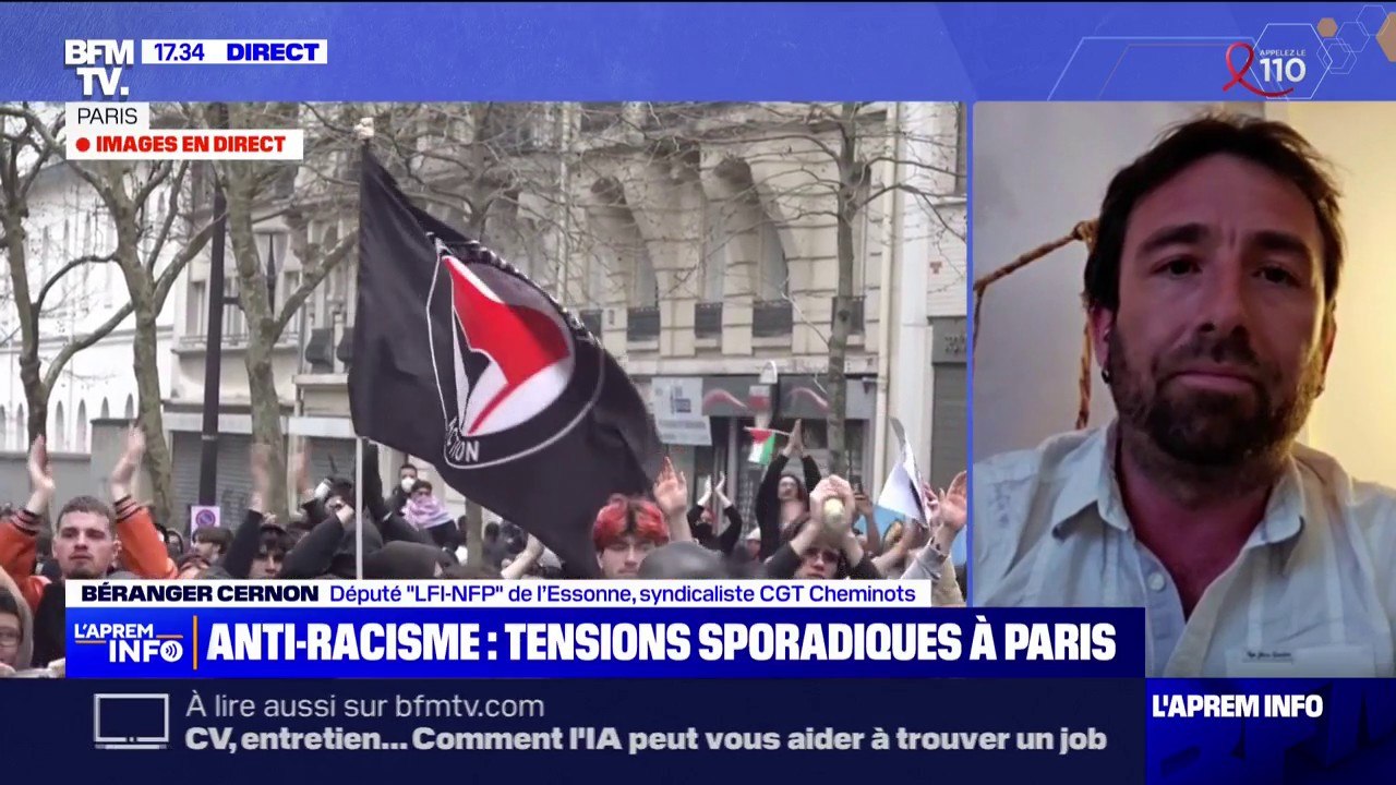 Marche anti-racisme: "L'extrême droite et le gouvernement ont une responsabilité particulière dans la montée de ce racisme", estime Béranger Cernon (LFI-NFP)