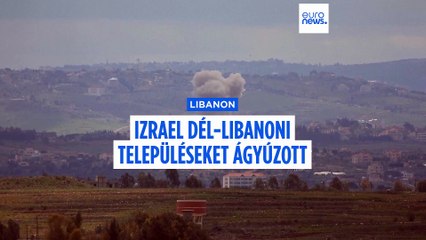 Izrael több tucat csapást mért Libanonra, miután a Hezbollah rakétákkal támadta