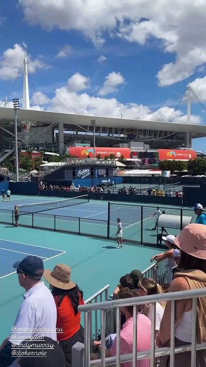 Emma practicing in Miami 22nd March