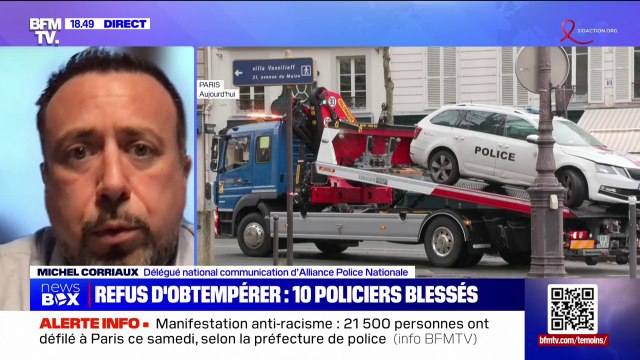 Refus d'obtempérer: On ne fuit plus par peur ou panique, mais parce qu'on n'a pas grand chose à craindre derrière , assure Michel Corriaux (syndicat Alliance Police Nationale)