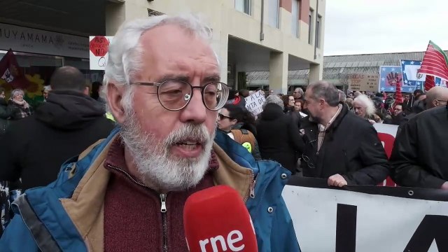 Una manifestación recorre las calles de Valladolid contra la masiva instalación de macrogranjas
