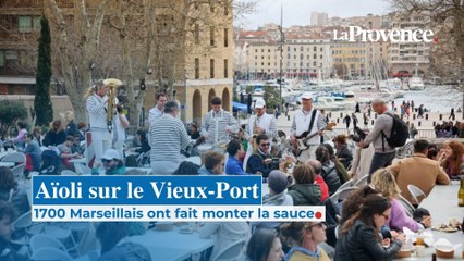 Aïoli sur le Vieux-Port, 1700 Marseillais ont fait monter la sauce