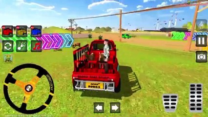 Farm animal truck transport simulator gameplay,