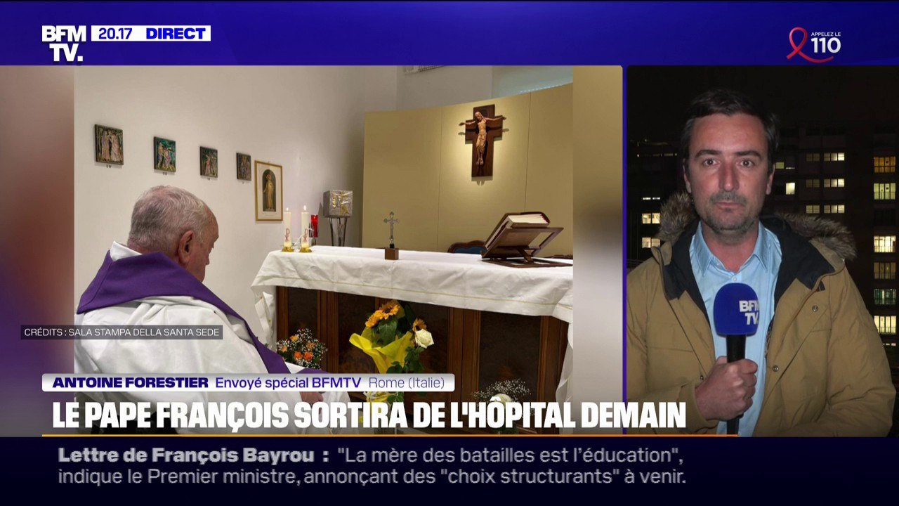 Le pape François quittera ce 23 mars l'hôpital et aura une convalescence d''au moins deux mois"