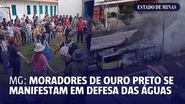 Moradores de Ouro Preto fazem manifestação em defesa das águas
