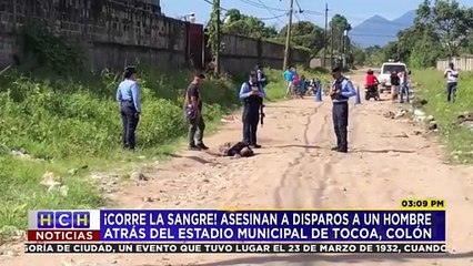 Asesinan de varios impactos de bala a un hombre atrás del estadio municipal de Tocoa, Colón