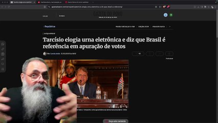 TARCÍSIO defende as URNAS contando UM ERRO a MENOS que BOLSONARO: EXCELENTE POSICIONAMENTO DELE