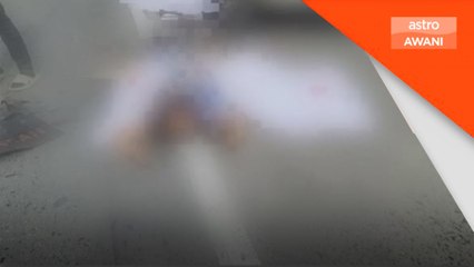 Dua pemandu lori maut dilanggar kereta ketika tukar tayar