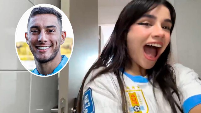 Alana Flores, novia de Sebastian Cáceres, hace video portando la playera del jugador de la Selección de Uruguay